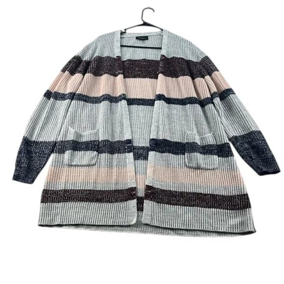Fortune & Ivy Sweaters - Fortune & Ivy Sweater Gray, Pink, Burgundy Women's Size XXL